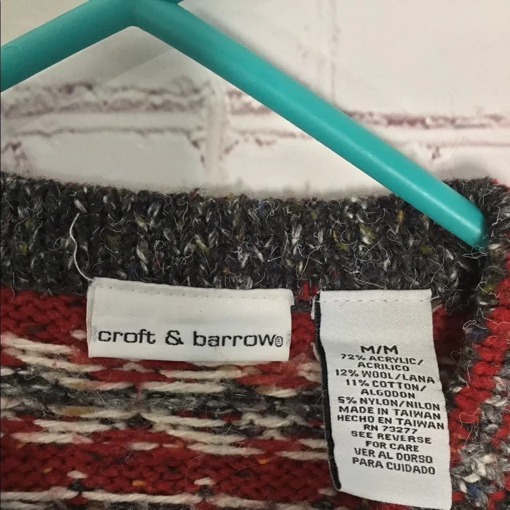Vintage women Nordic wool cardigan‎